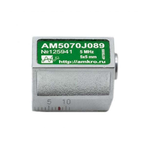 AM5070Jxx наклонные совмещенные притертые преобразователи 5 МГц 70 град